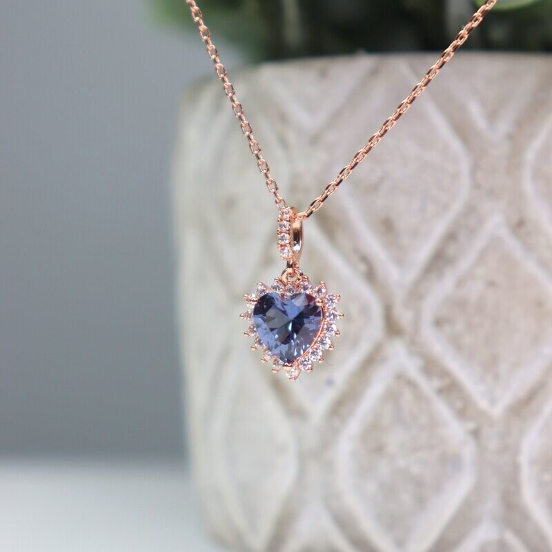 Heart of the Ocean Alexandrite Necklace