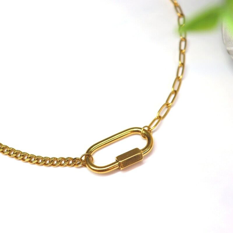 Chunky Charm Chain  Necklace