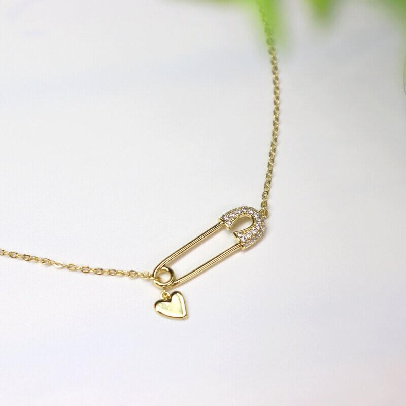 Safety Pin Necklace