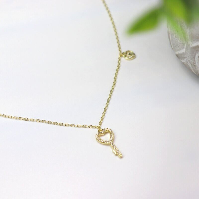 Love Key Necklace