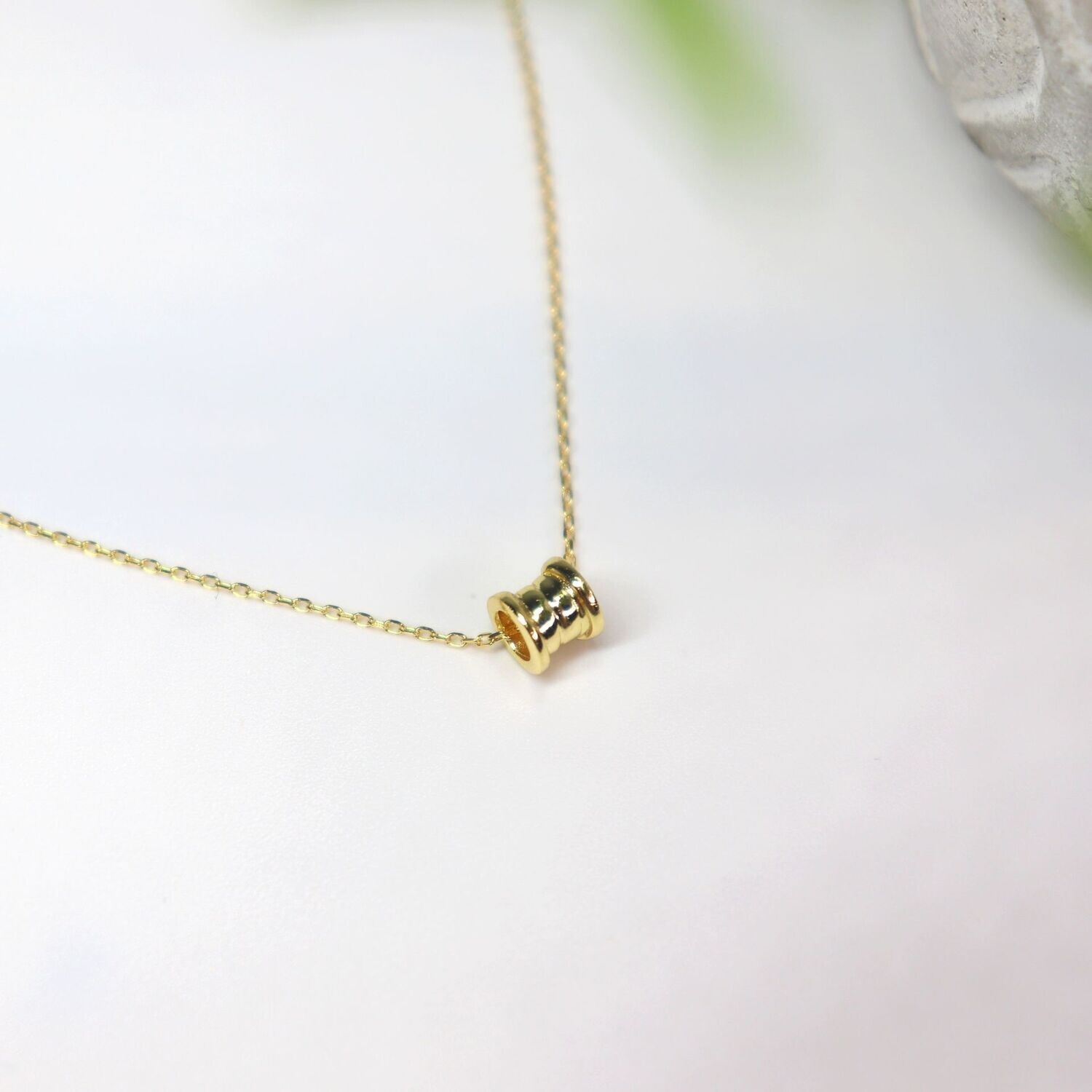 Cylinder Pendant Necklace