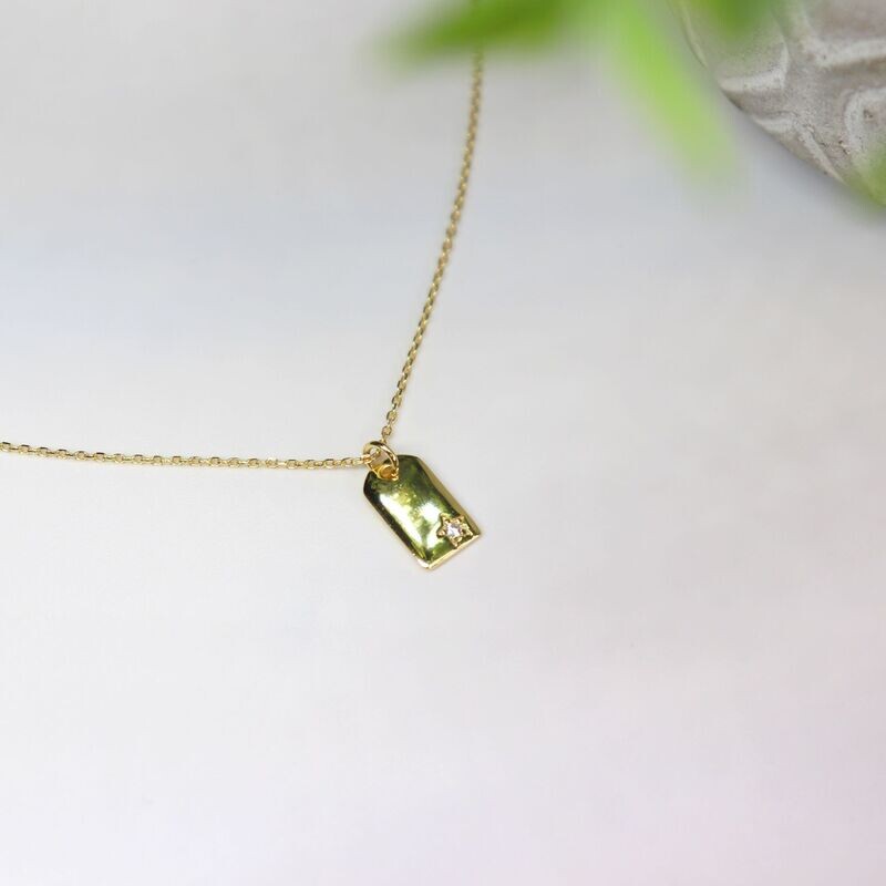 Dainty Tag Necklace