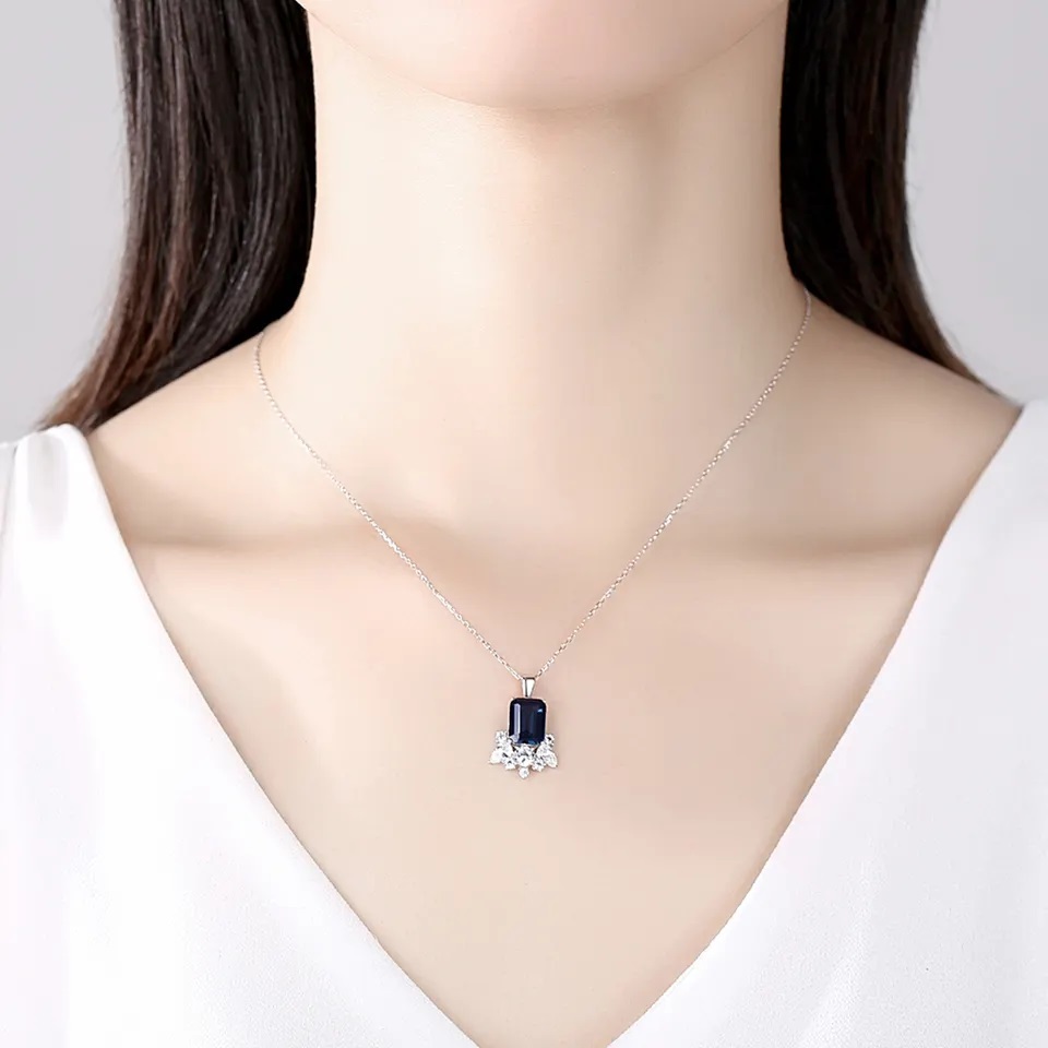 London Blue Sapphire Necklace