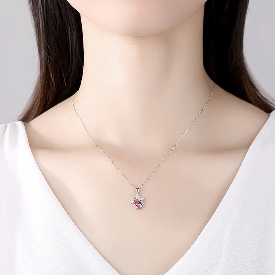 Love Morganite Pendant Necklace