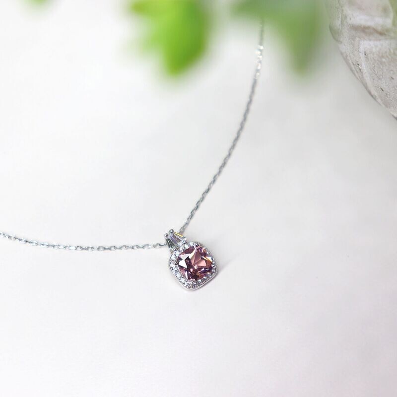 Pink Morganite Pendant Necklace