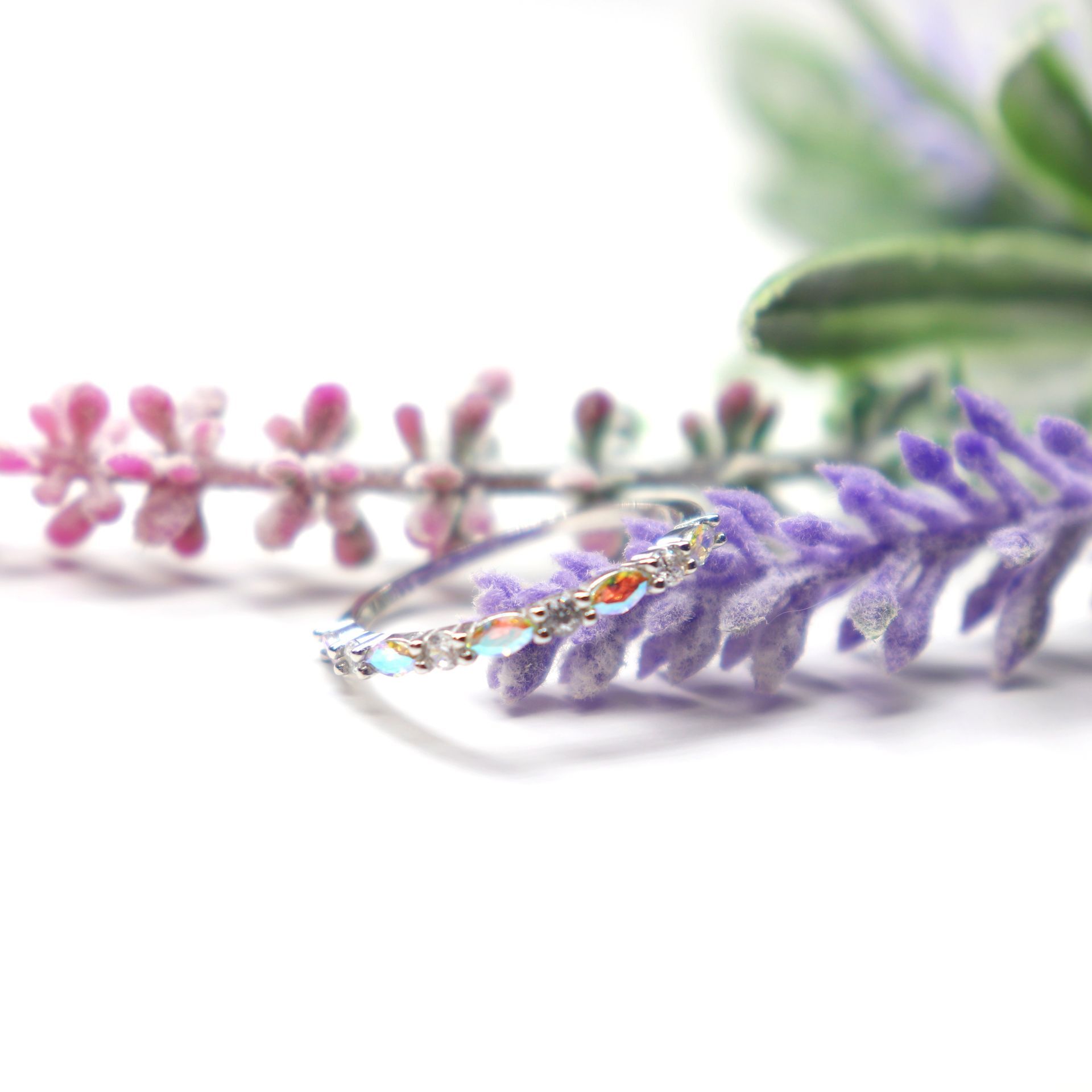 Half Eternity Frozen Ring