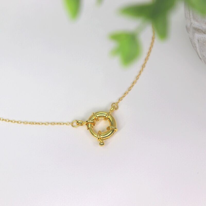 Round Lock Pendant Necklace