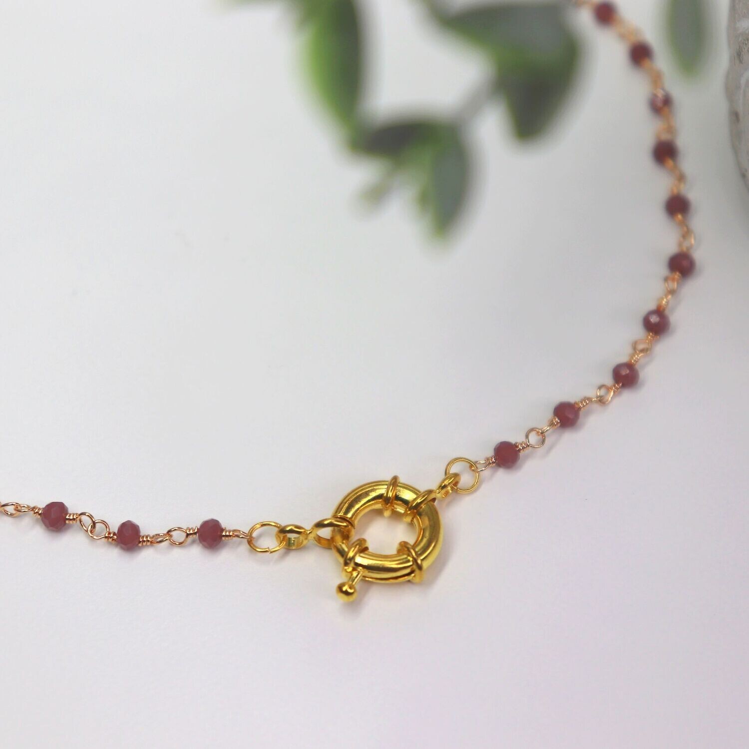 Purple Lock Choker Necklace