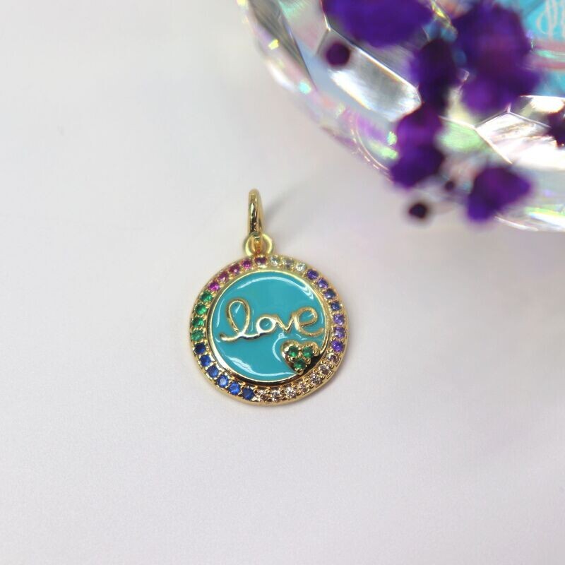 Teal Love Charm