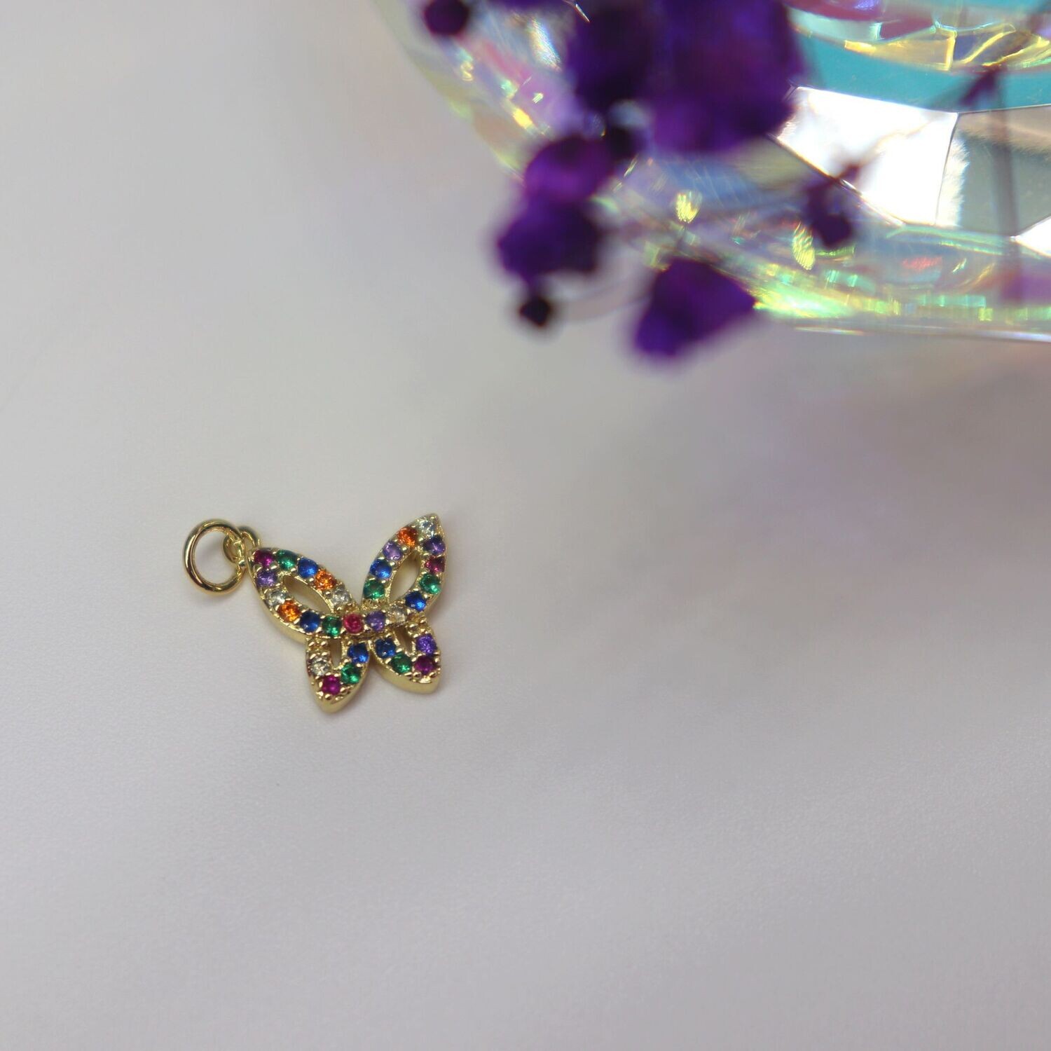 Multicolor Butterfly Charm