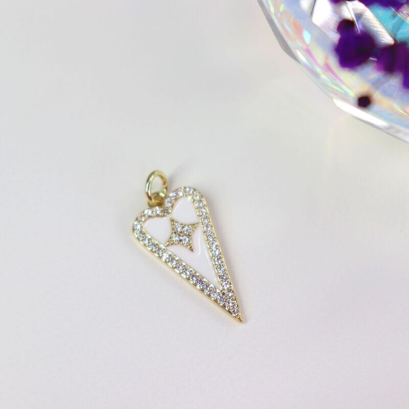 Vintage Heart Charm