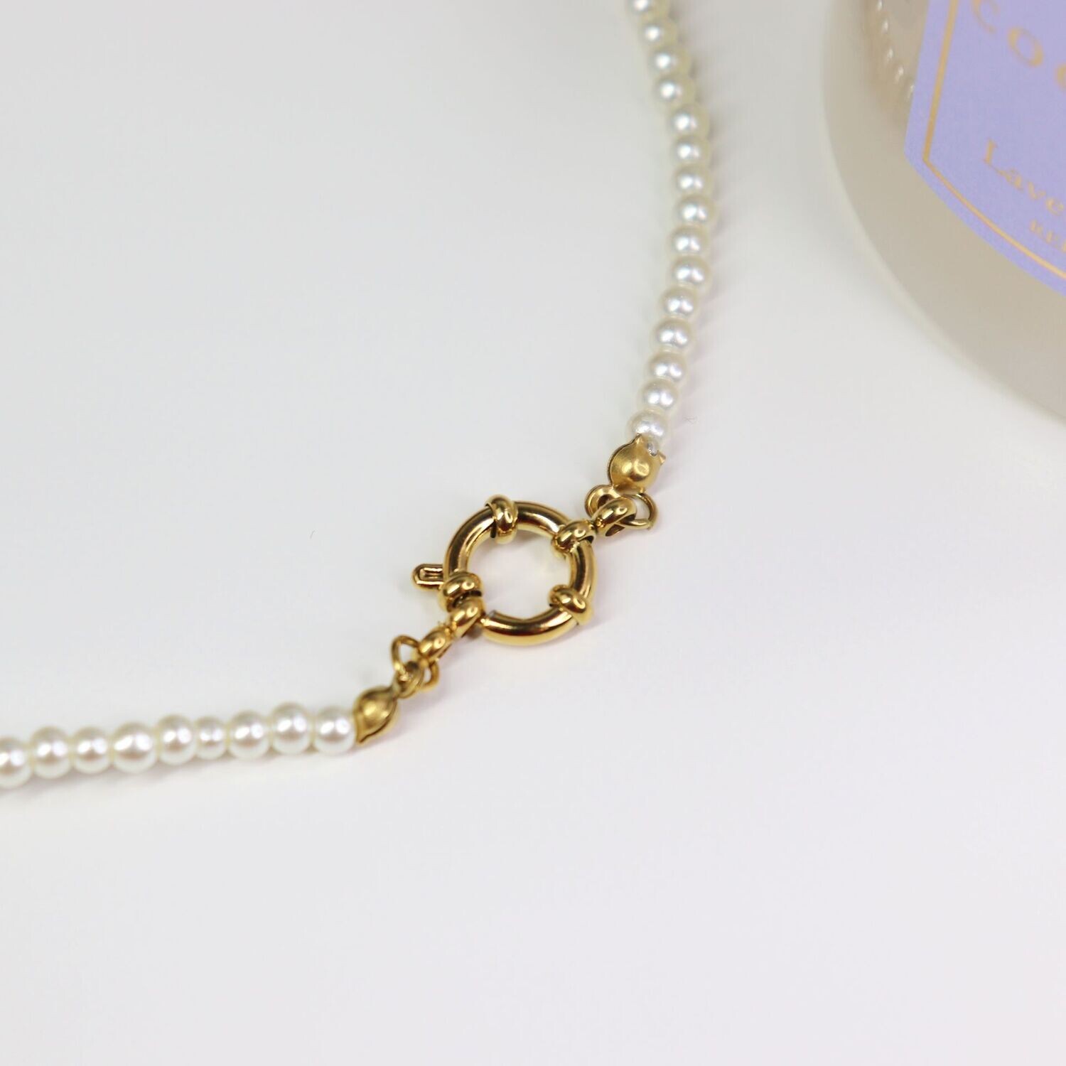 Base Pearl  Lock Choker