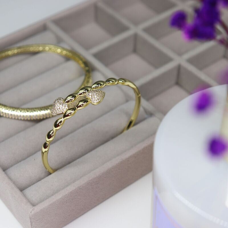Gold Love Bracelet Cuff