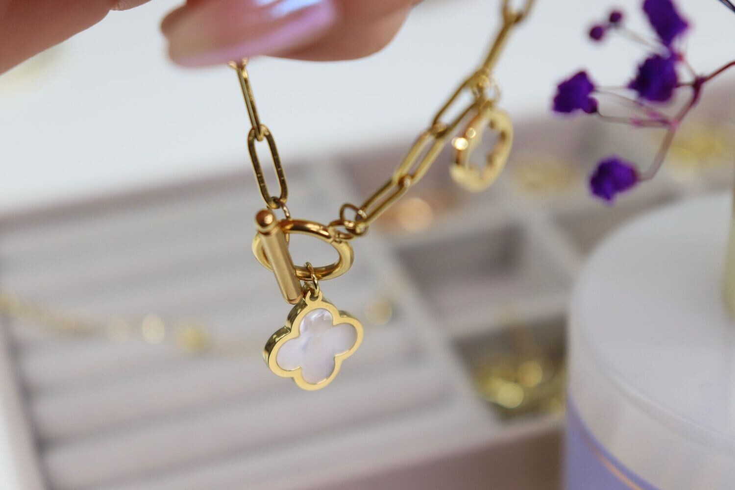 White Clover Bracelet