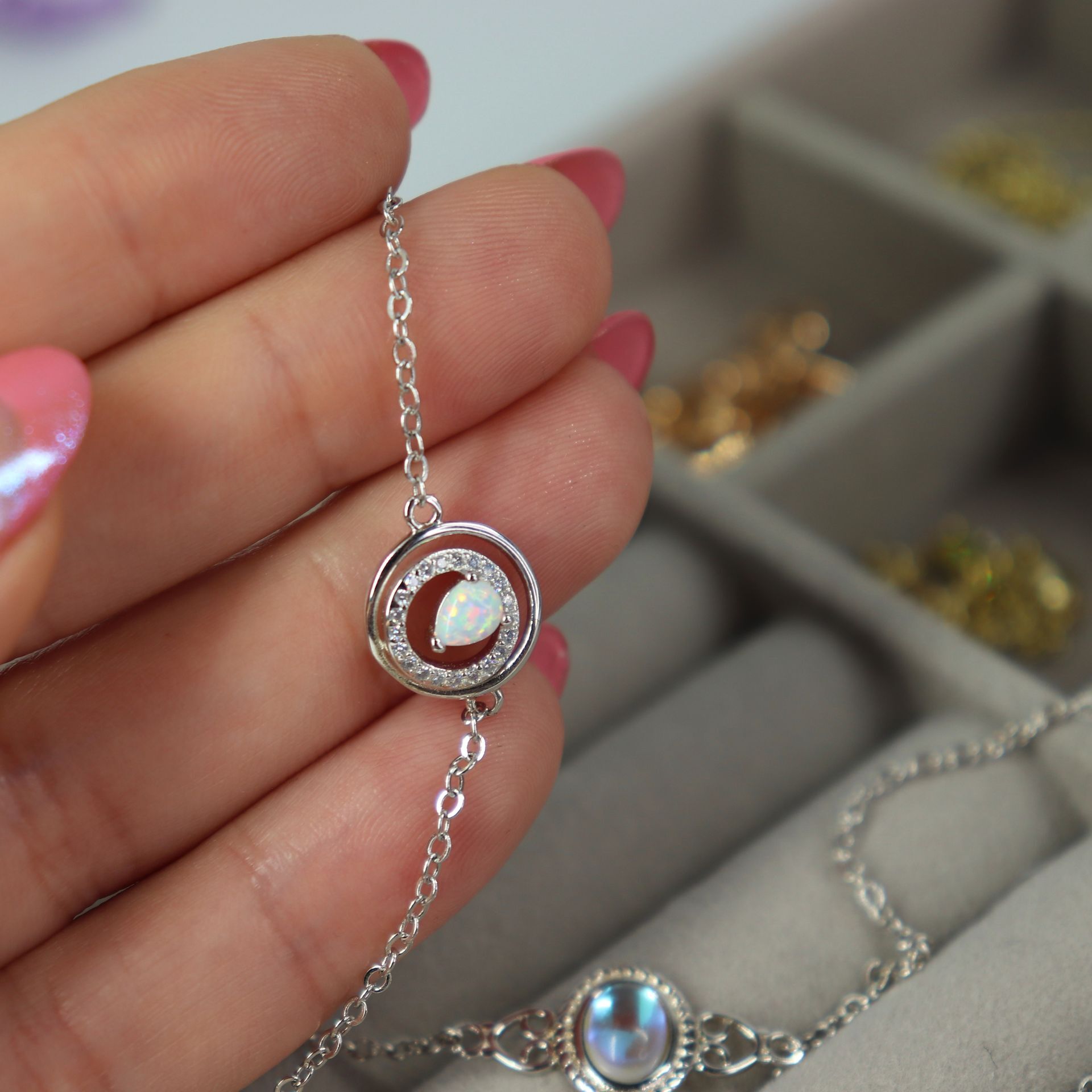 Water Drop Opal  Bracelet