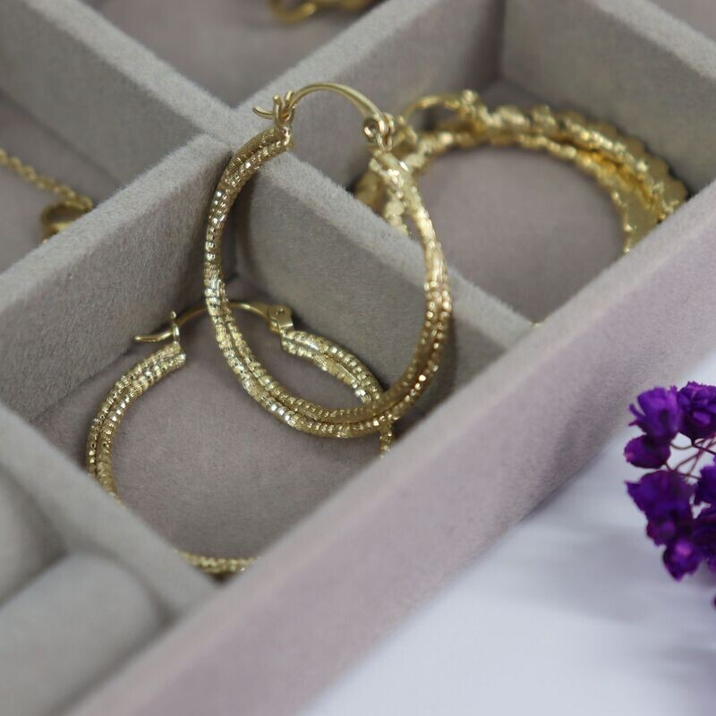 Sparkle Hoop Earrings