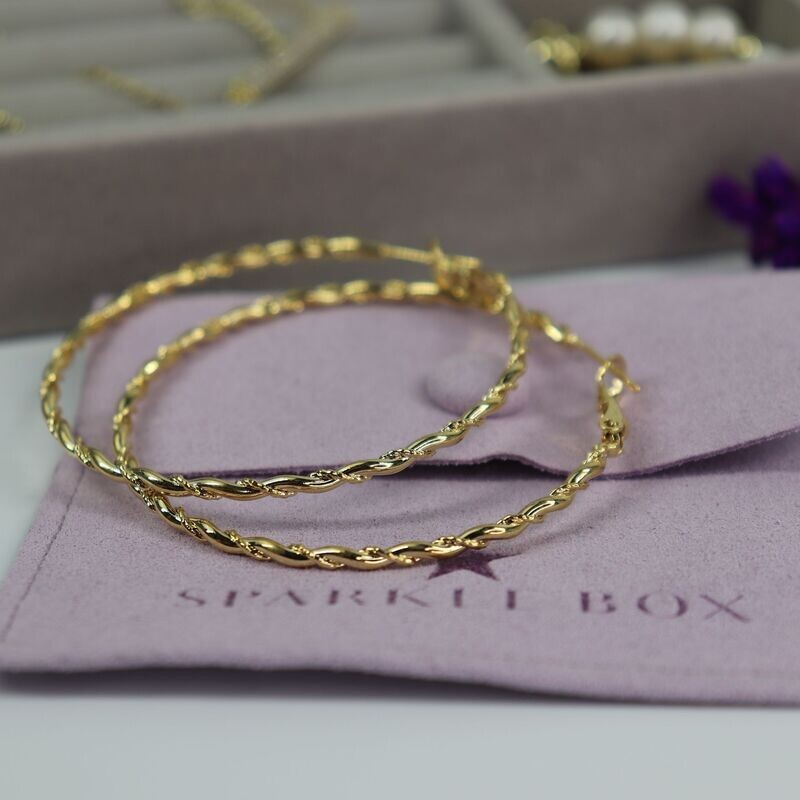 Braided Hoop Earrings