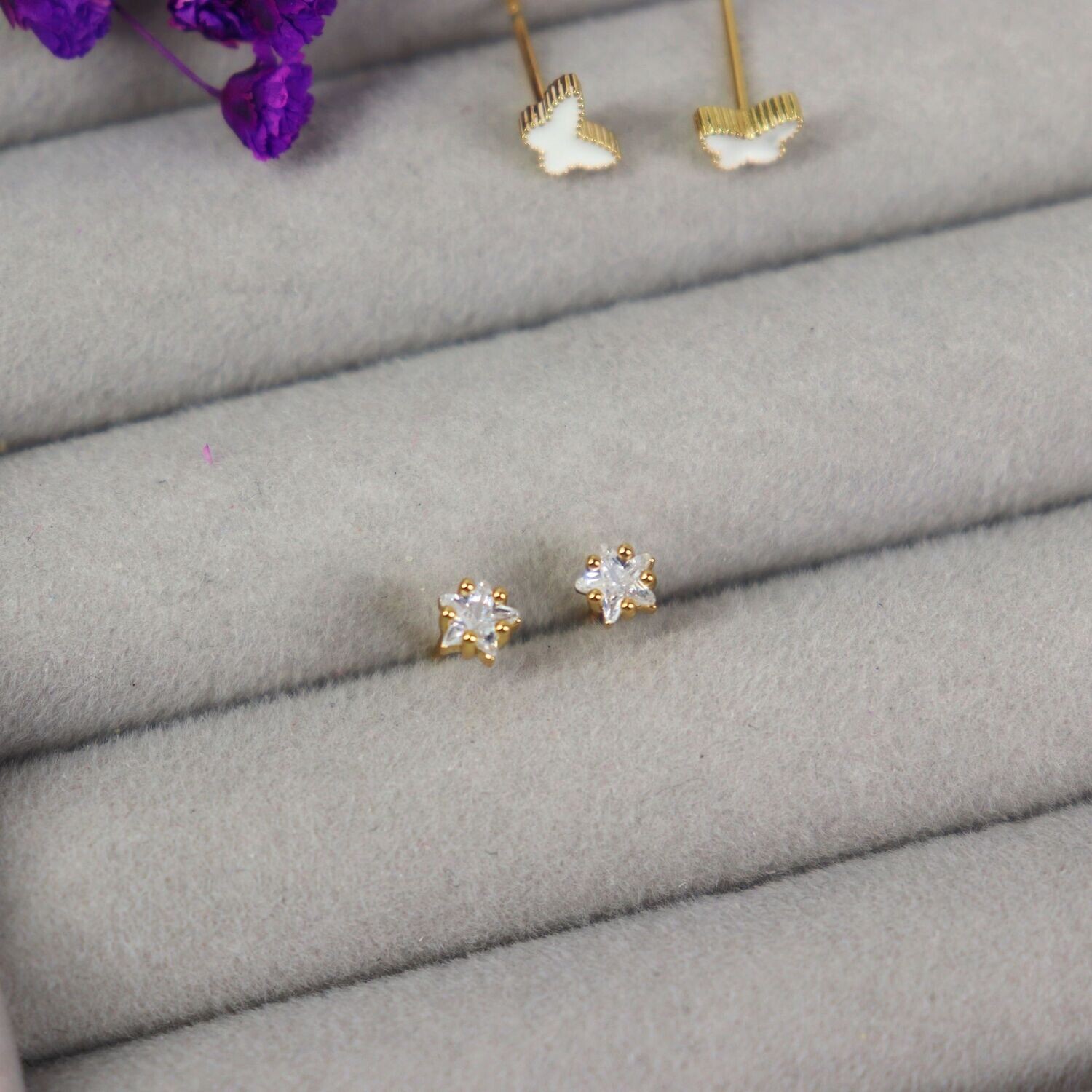 Teeniest Star Stud Earrings