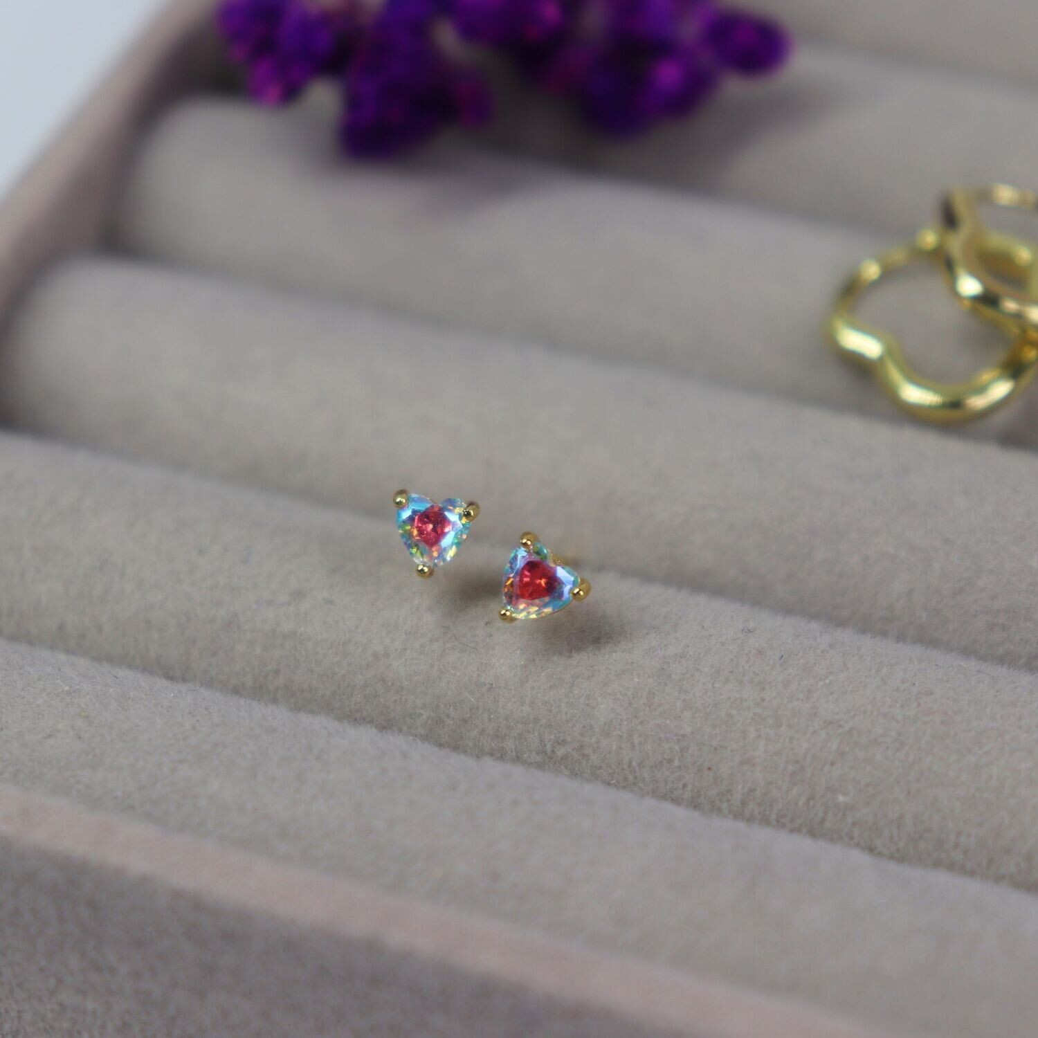 Teeny Tiny Heart Studs