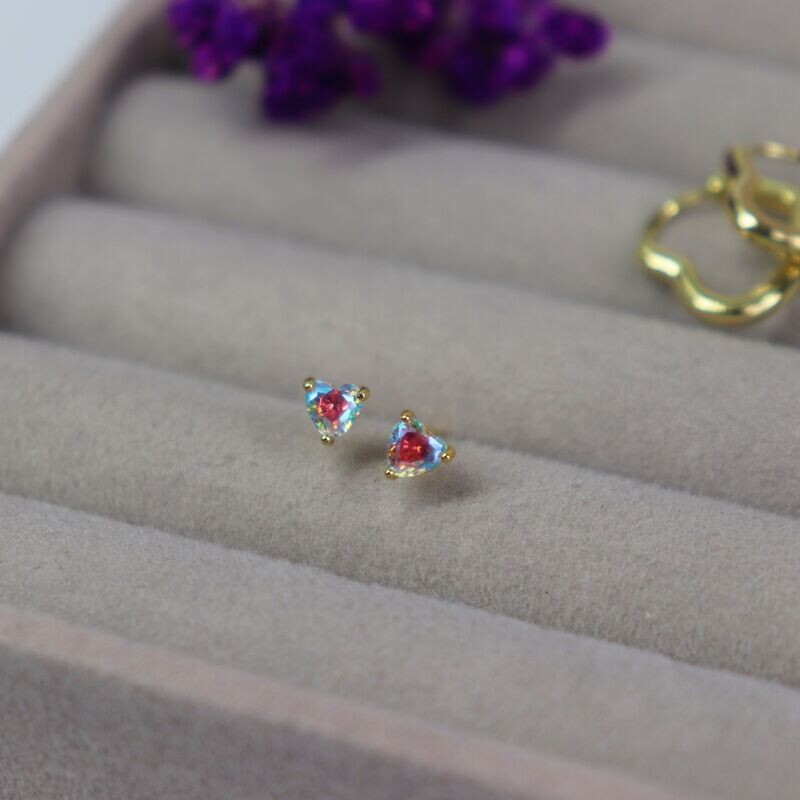 Teeny Tiny Heart Studs