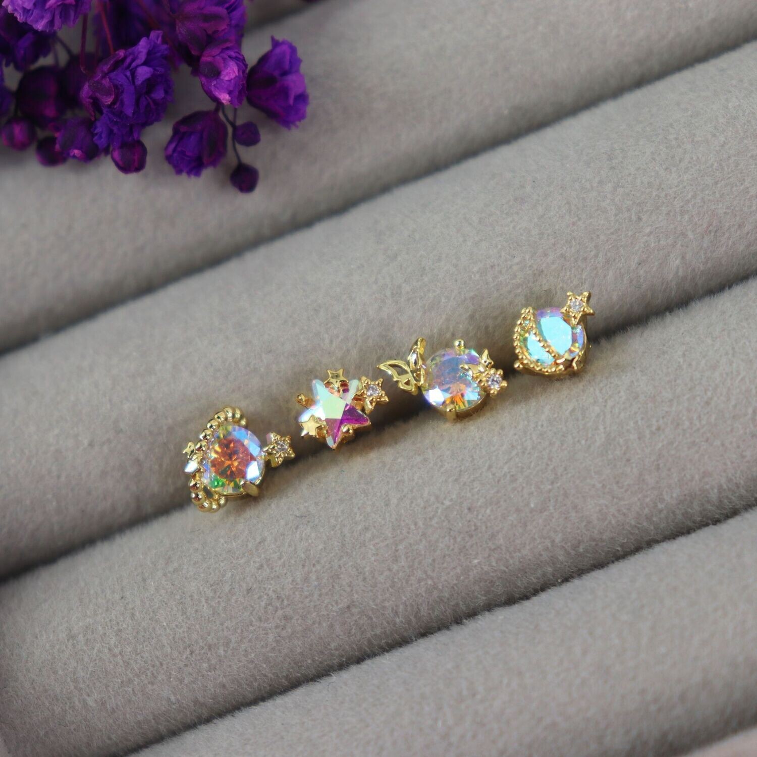 Galaxy Stud Earrings Set