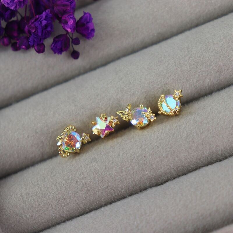 Galaxy Stud Earrings Set