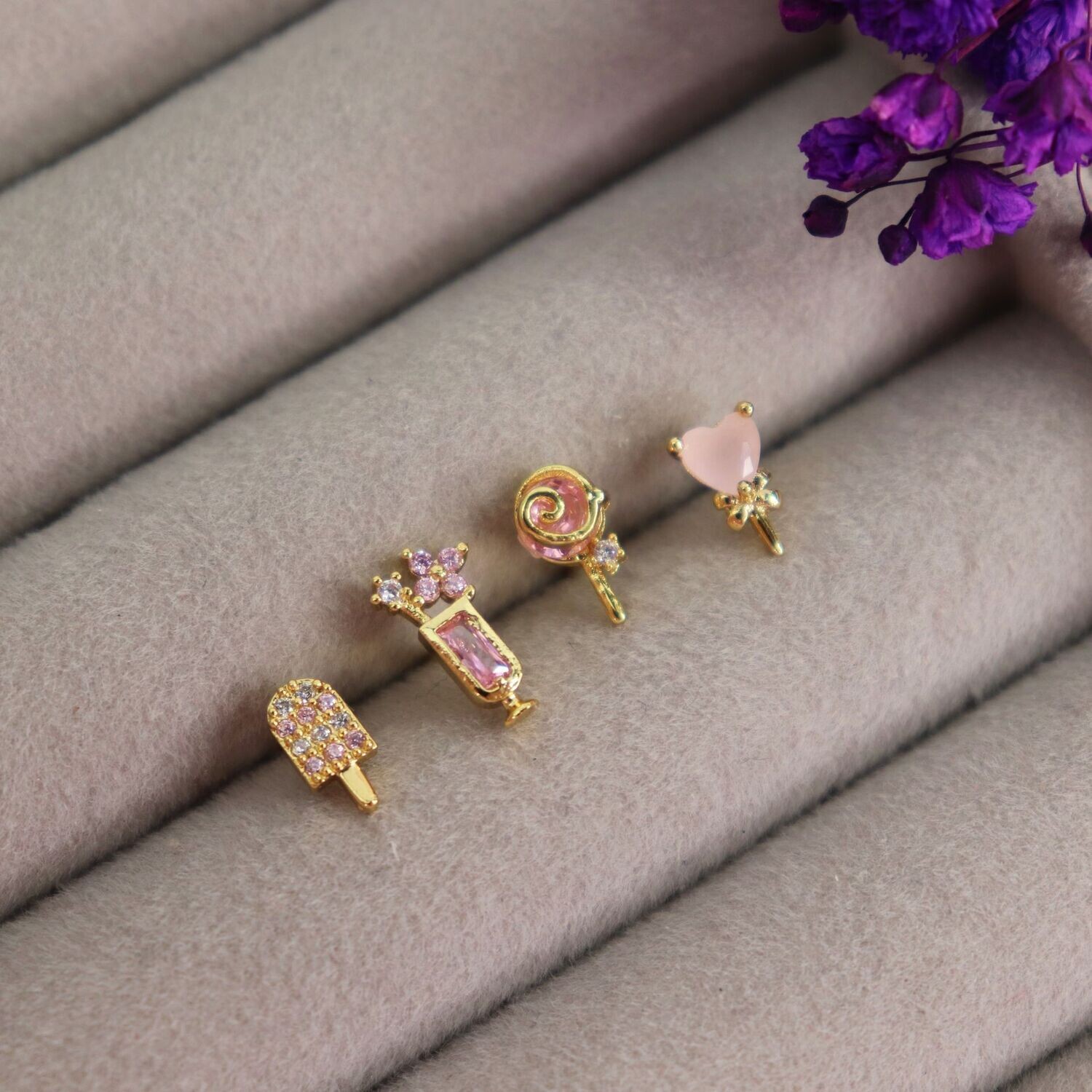 Sweet Corner Earrings Set