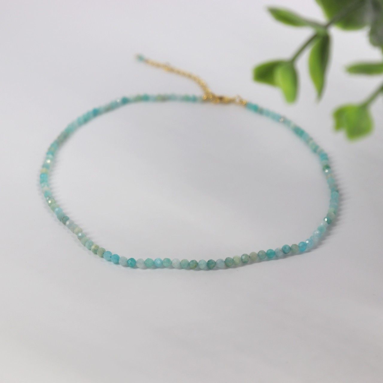 Dainty Natural Amazonite Stone Choker