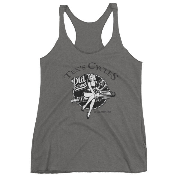 Old School Tex&#39;s Cycles Women&#39;s Racerback Tank