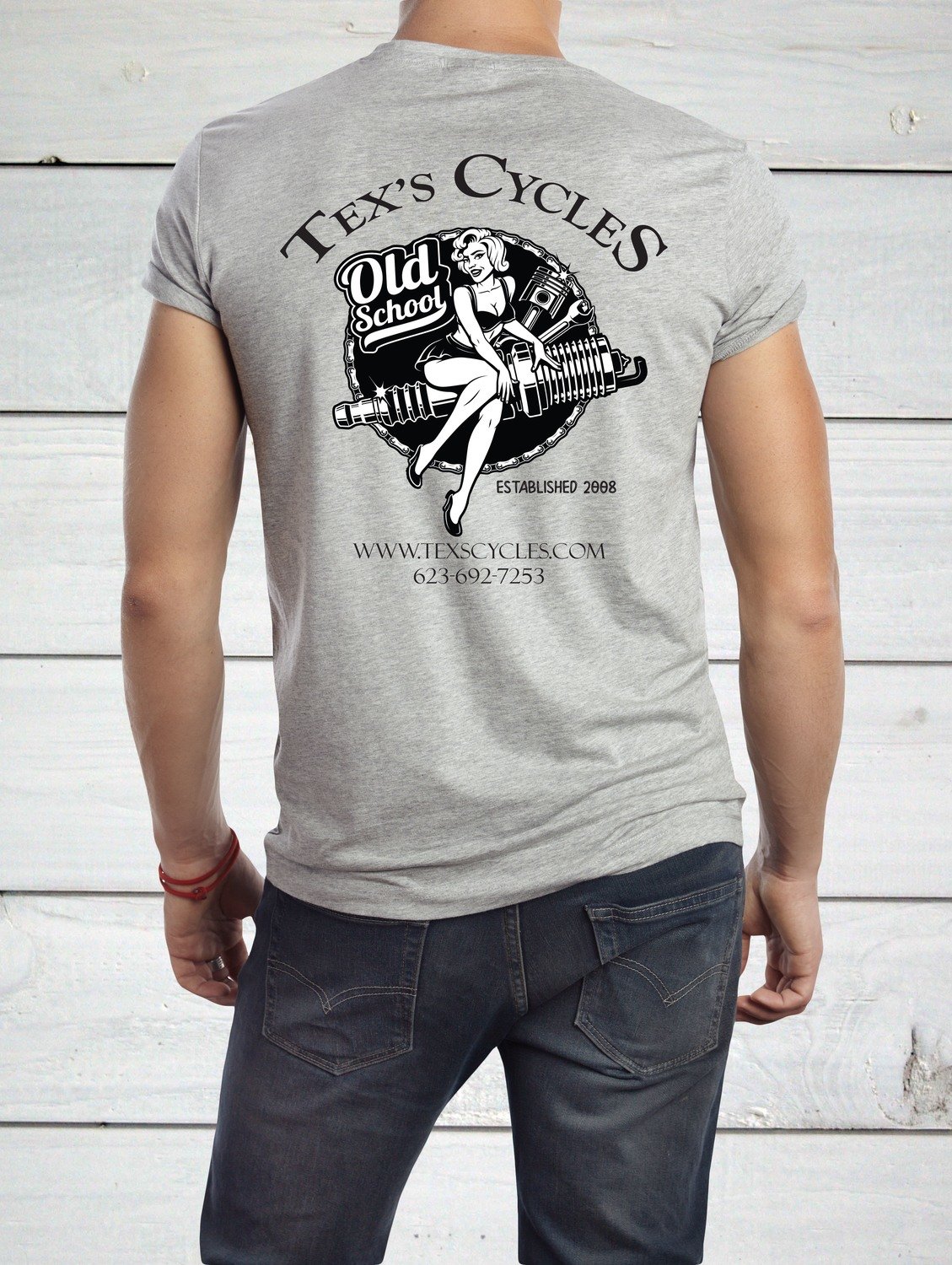 Old School- White Only-Short-Sleeve Gildan 2000 Ultra Cotton T-Shirt