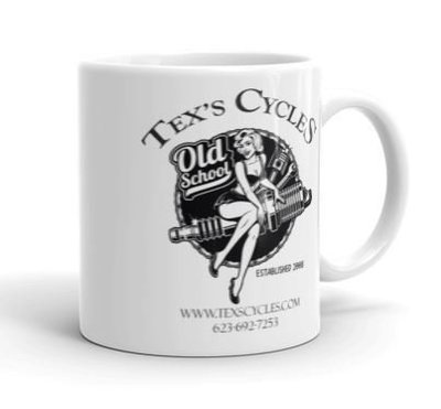 Old School Tex's Cycles Coffee Mug