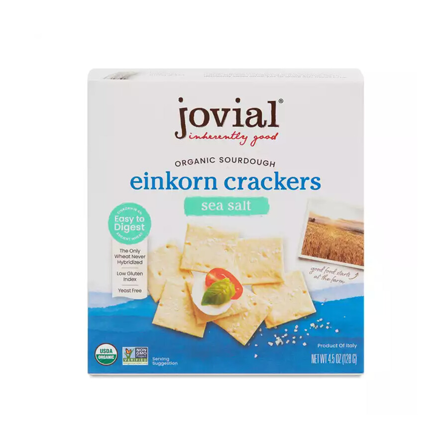 Einkorn Crackers - Organic - Jovial - 4.5 oz, Type: Sea Salt
