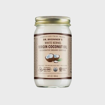 Virgin White Kernel Coconut Oil - Dr. Bronner's - 14 oz