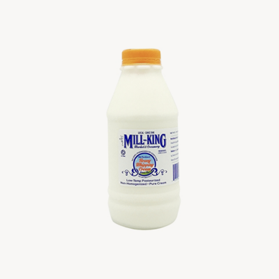 Heavy Whipping Cream - Organic - Mill King - pint - 16oz