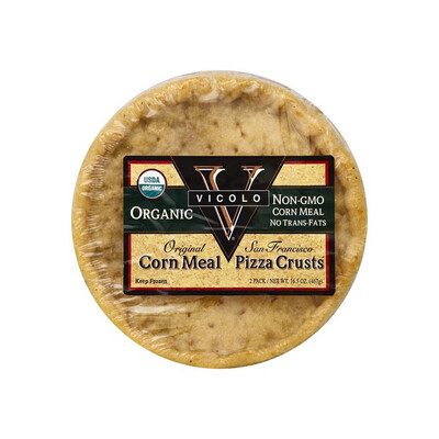 Frozen Corn Meal Pizza Crust - Vicolo - 2 ct