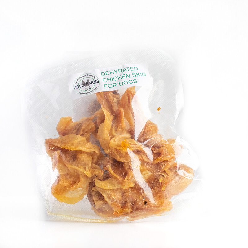 Dehydrated Chicken Skin Dog Treats Jolly Farms