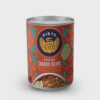 Canned Charro Beans - Siete Foods - 16 oz