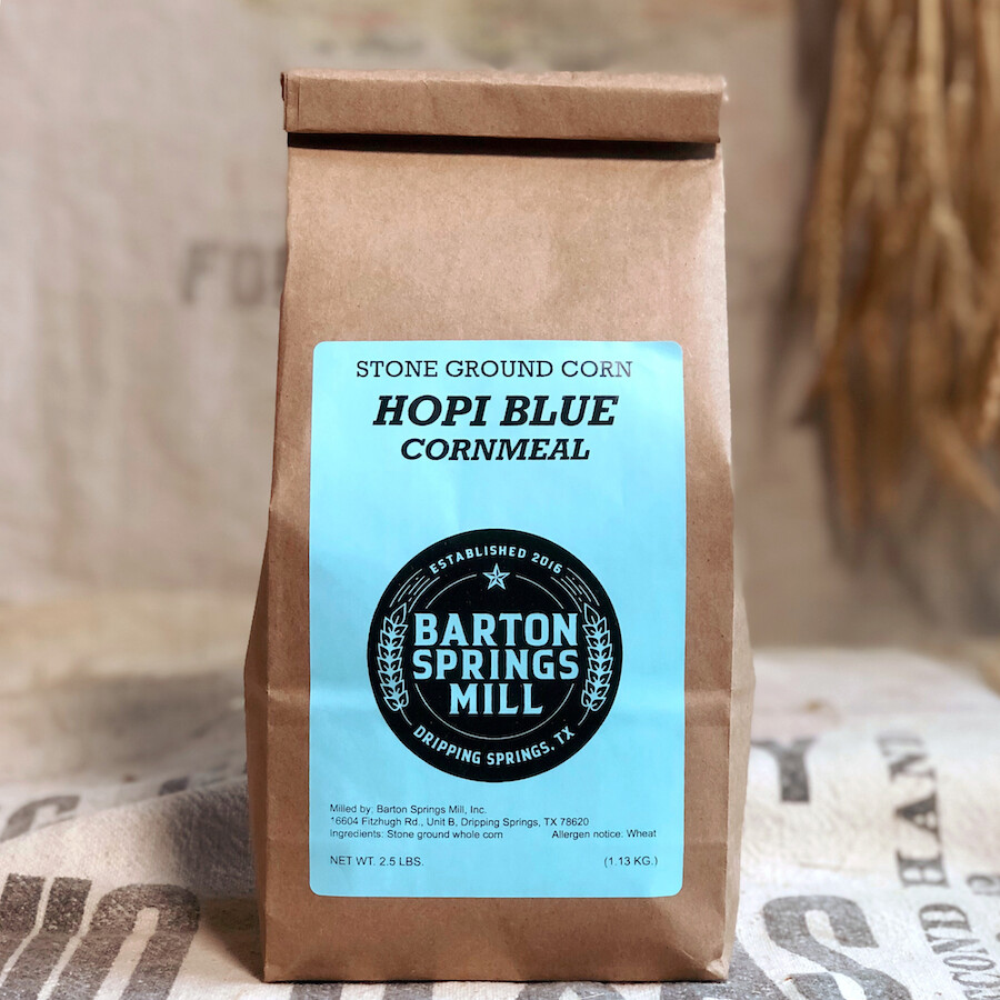 Barton Springs Mill - Organic - Stone Ground Blue Cornmeal Flour - 2.5 lb