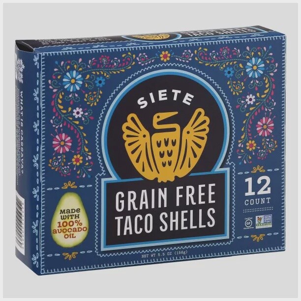 Grain-Free Taco Shells - 5.5 oz - Siete Foods
