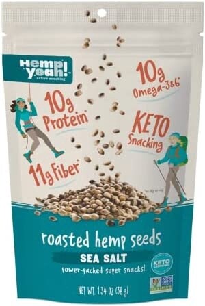 Roasted Hemp Seeds with Sea Salt -1.34 oz - Manitoba Hemp