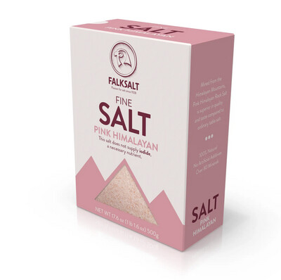 Fine Pink Himalayan Salt - 17.6 oz - Falksalt