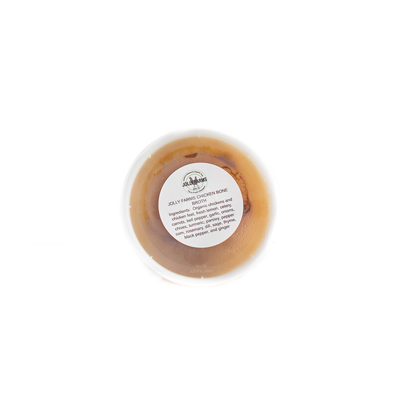 Frozen Chicken Bone Broth (1 Pint) - PER PIECE - Jolly Farms
