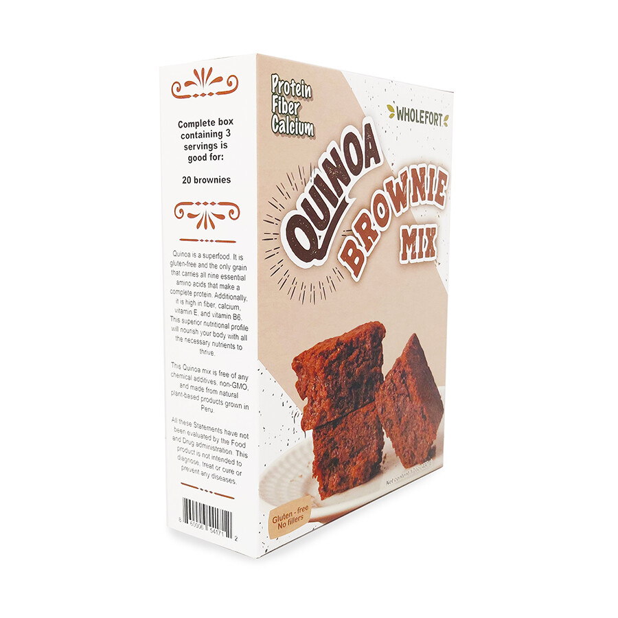Quinoa Brownies Mix - Wholefort - 16 oz