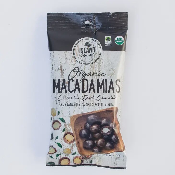 Dark Chocolate Macadamia Nuts Island Harvest