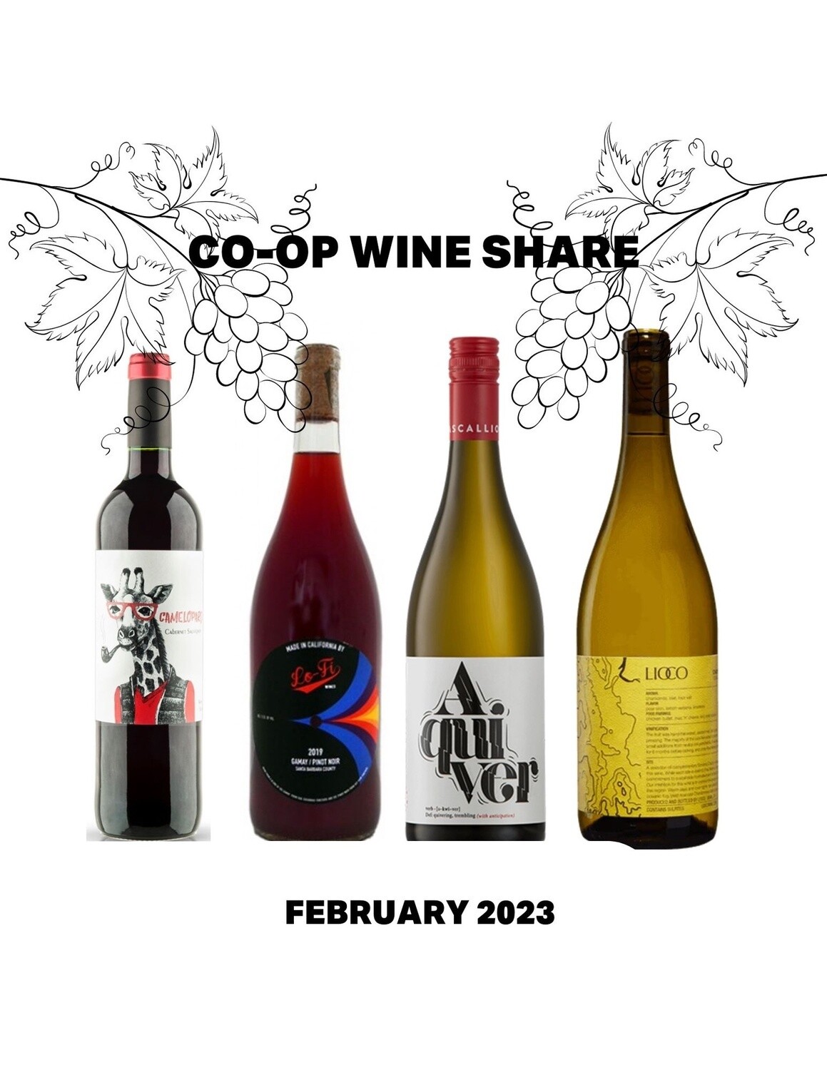 Wine Share - February, 2023 - 4 bottles