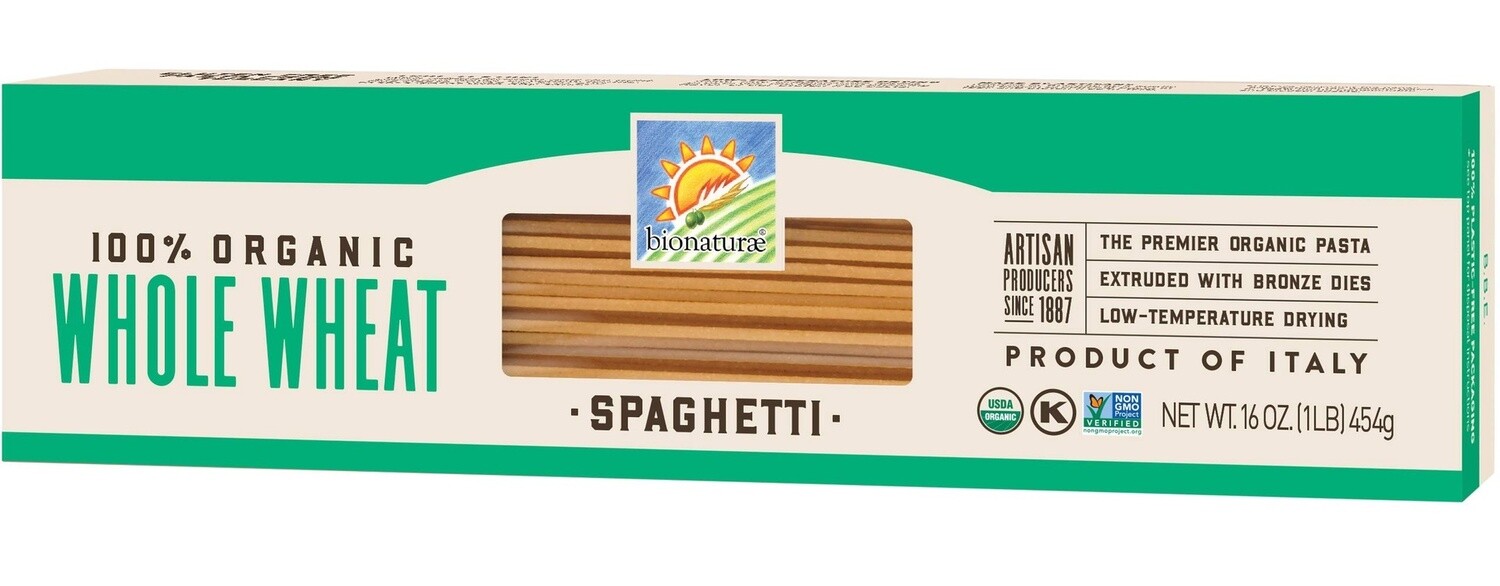 Whole Wheat Spaghetti Pasta - 16 oz - Bionaturae
