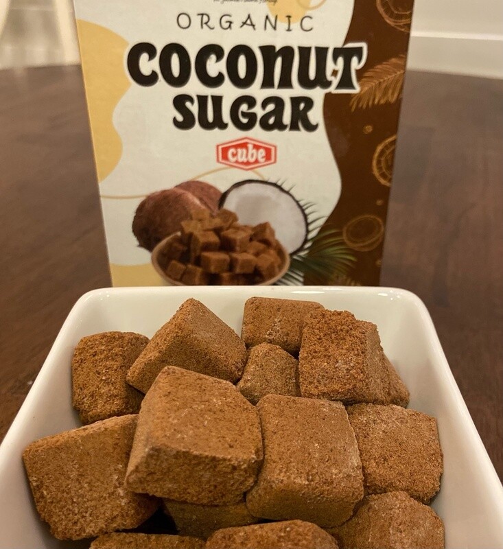 Coconut Sugar in Cubes - 8.9 oz - Java Coco, Type: Coconut Sugar Cubes