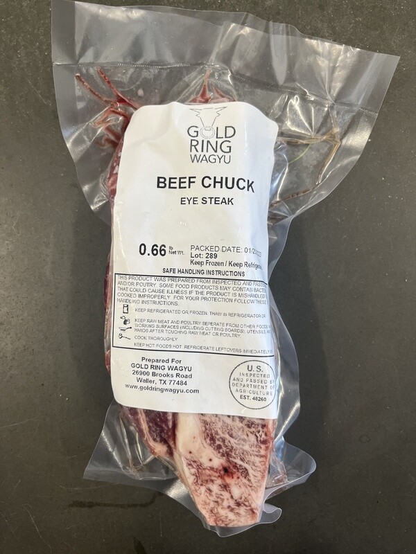 Beef Chuck Eye Steak (Wagyu) - PER PIECE - Gold Ring Wagyu