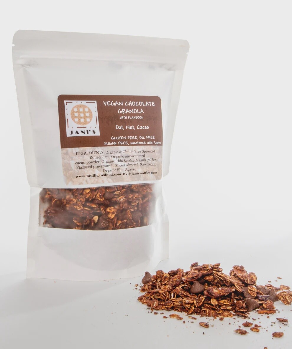 Vegan Granola - Jani&#39;s Waffles, Flavor: Vagan Chocolate Granola