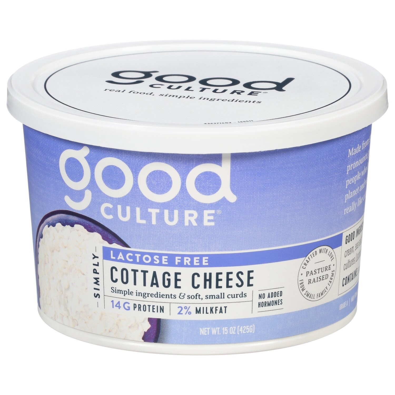Cottage Cheese (Lactose Free)  - Good Culture - 15 oz
